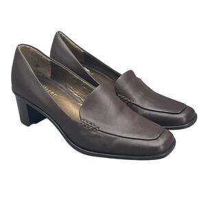 liz Claiborne Villager Jean Brown Slip On Professional Loafer Women 7